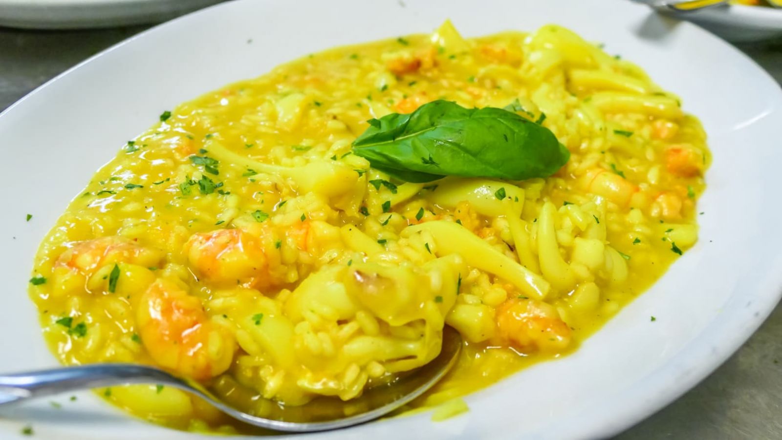 Risotto frutti di mare e zafferano